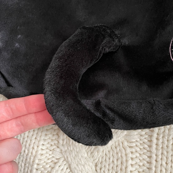 NWOT - Fuzzy Black Cat Ear Backpack - Picture 6 of 8